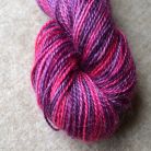 Hand dyed mohair sock yarn